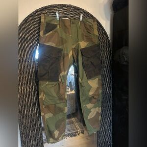 G-Star Green and Brown Cargo Pants